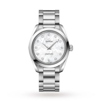 Omega Seamaster Aqua Terra 150M dames 28mm Quartz Diamond Dot horloge